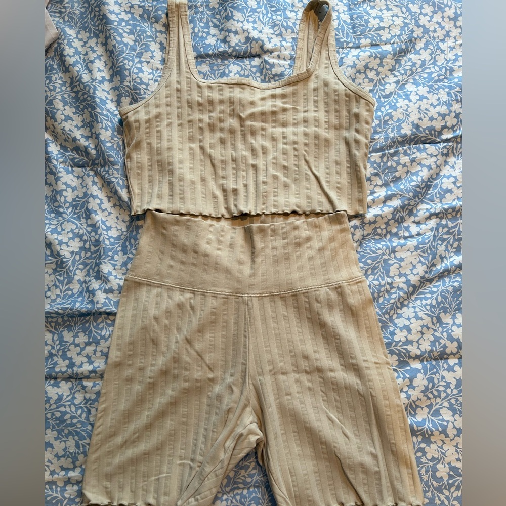 Tan matching set from offline aerie